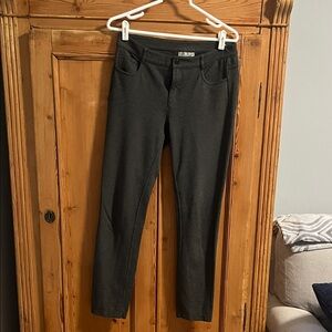 Athleta Gray Ponte Knit 5 Pocket Skinny Pant